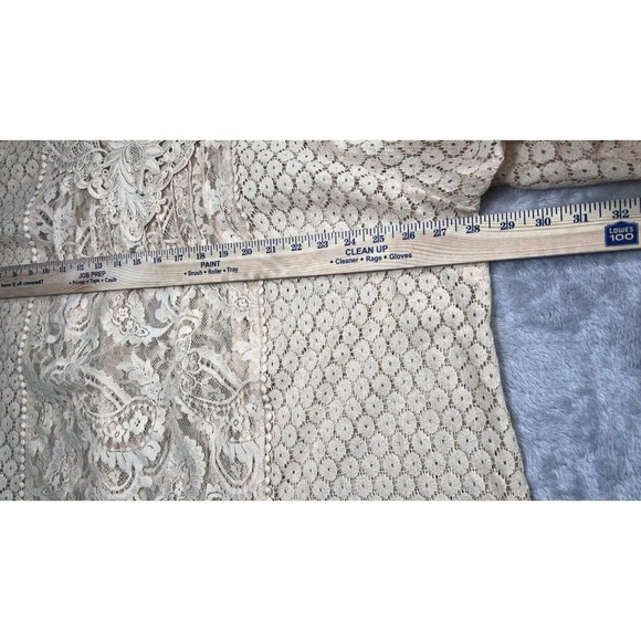 Torrid Mixed Lace Victorian High Neck Sheer Blouse – Plus 3X - Picture 8 of 10